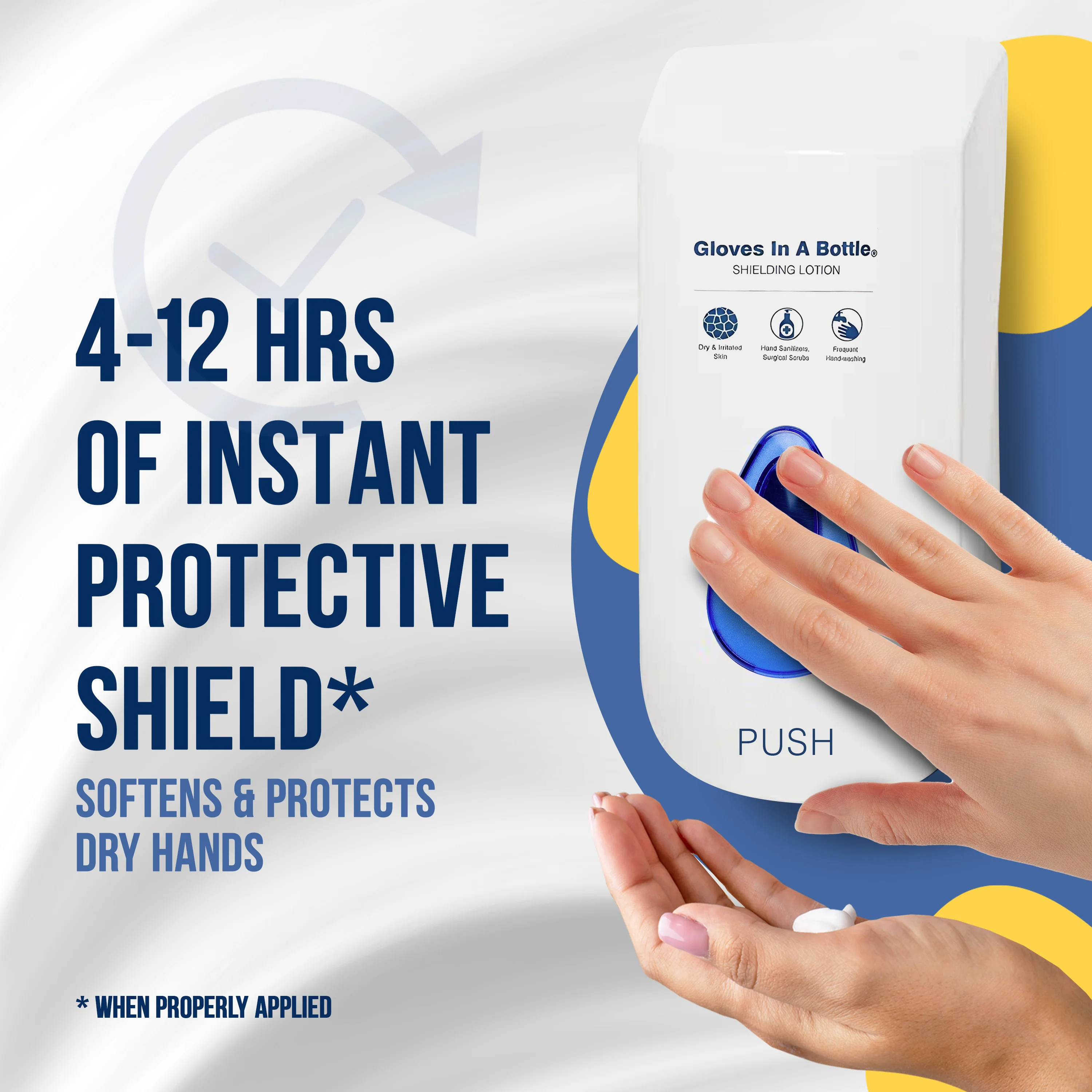 Gloves In A Bottle Shielding Lotion Dispenser and Pouches (Pouches only used for Dispenser) - Image 3