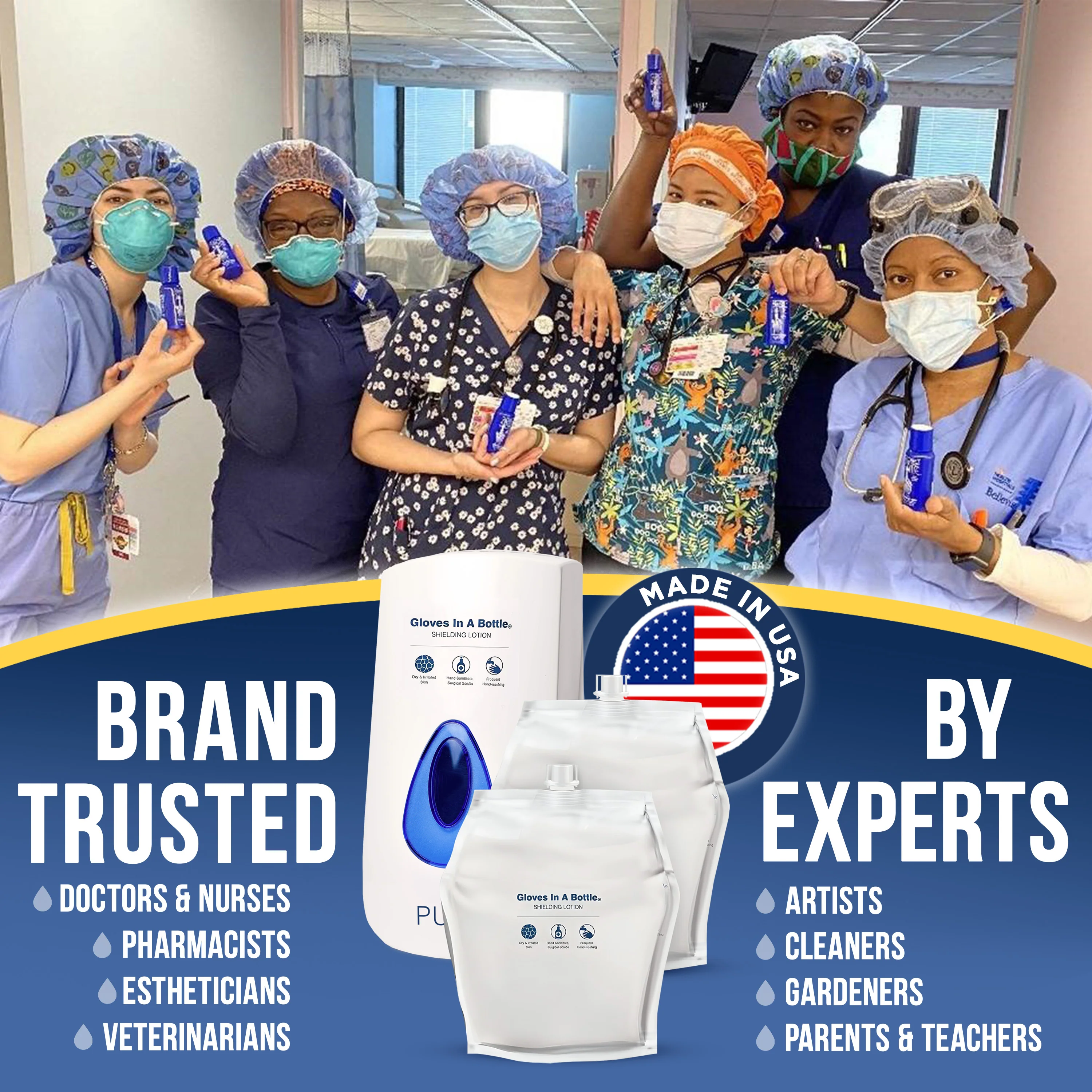 Gloves In A Bottle Shielding Lotion Dispenser and Pouches (Pouches only used for Dispenser) - Image 6