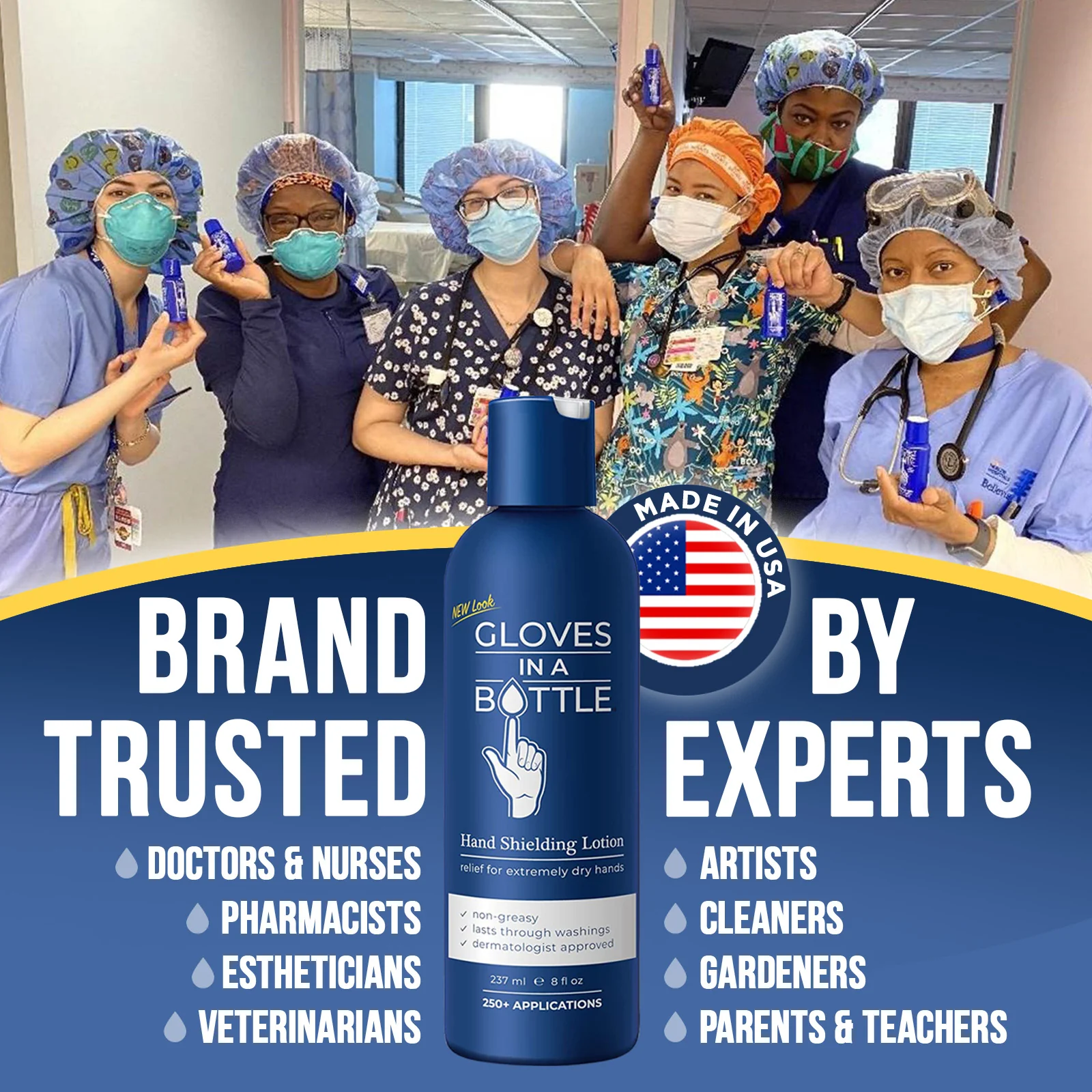 Gloves in a Bottle Shielding Lotion Bundle - 8 oz, 4-Pack with 4 New Pumps and Free Gift - Image 4